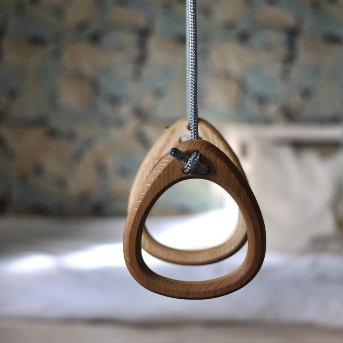 Lillagunga Rings - Oak - Grey Rope