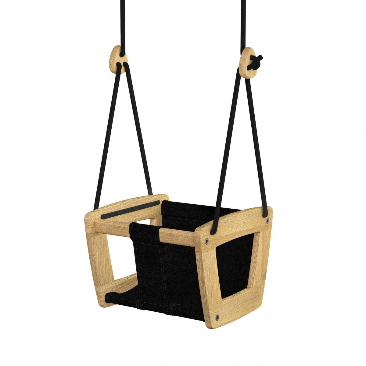 Lillaguanga Toddler - Oak - Black Ropes