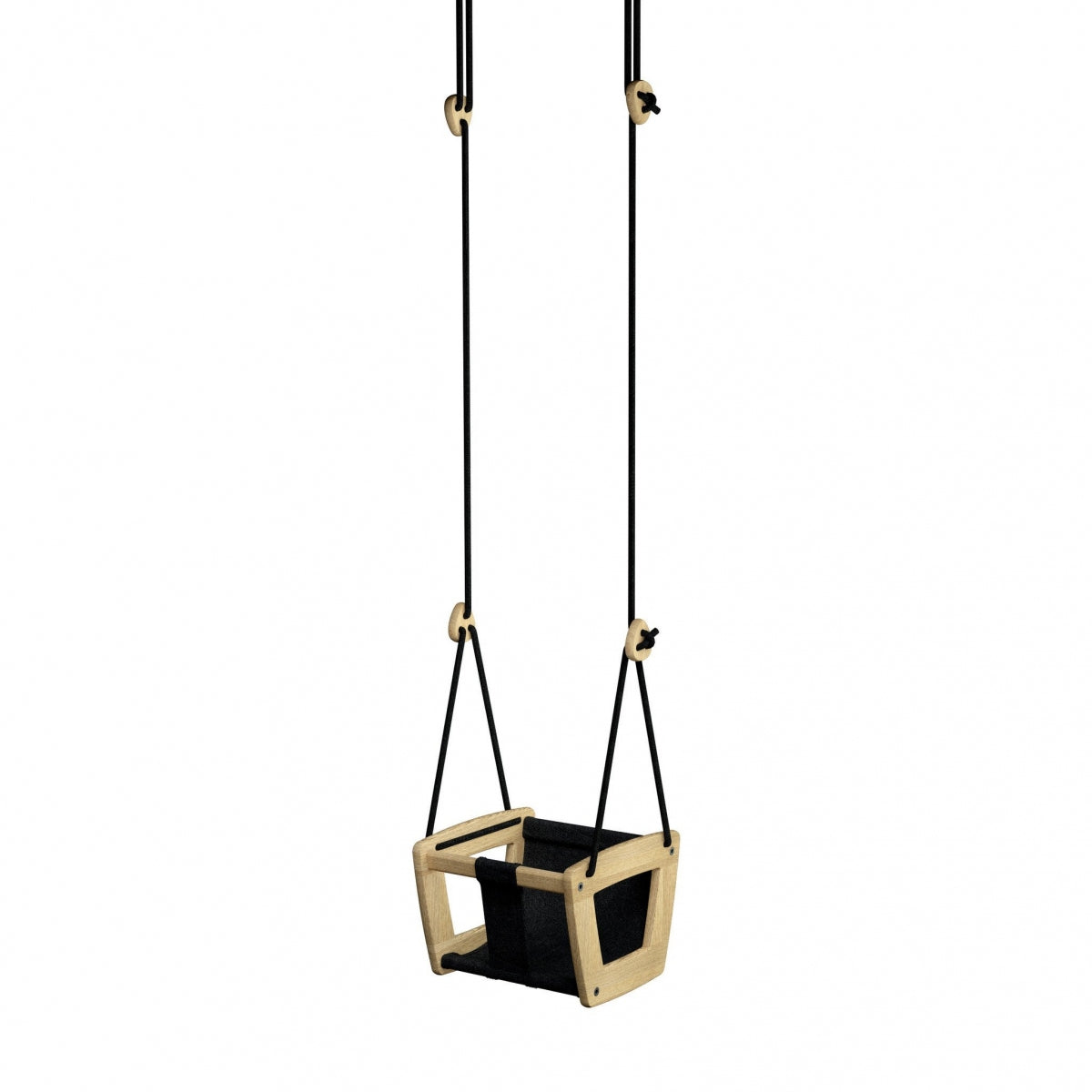 Lillaguanga Toddler - Oak - Black Ropes
