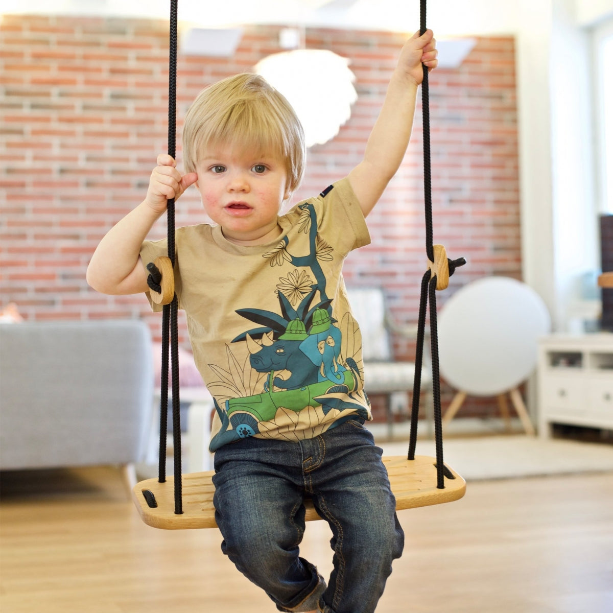 Lillagunga Classic - Oak - Black Rope