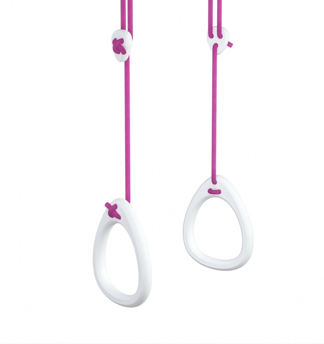 Lillagunga Rings - White Birch - Fuchsia Rope