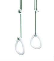 Lillagunga Rings - White Birch - Green Rope