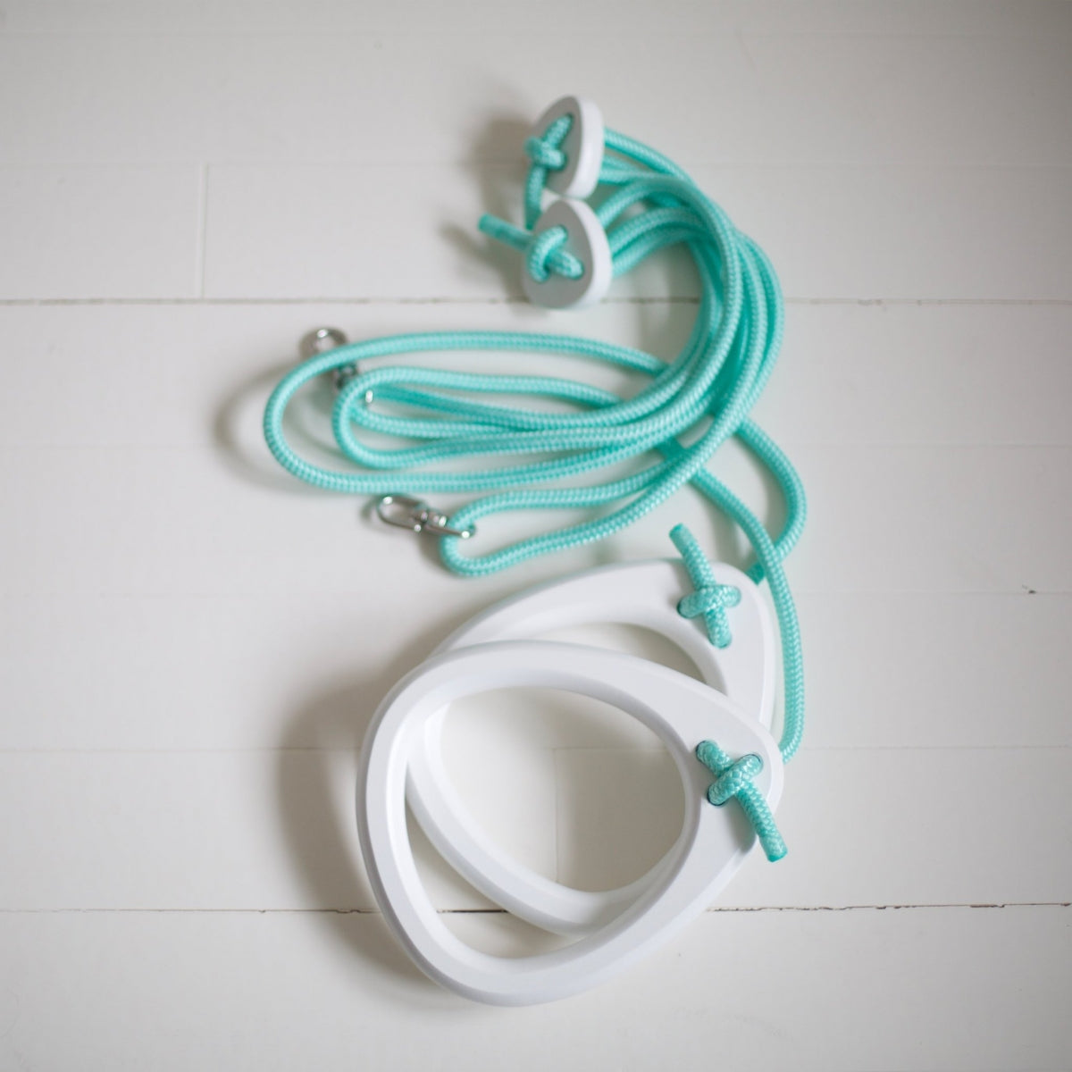 Lillagunga Rings - White Birch - Mint Rope
