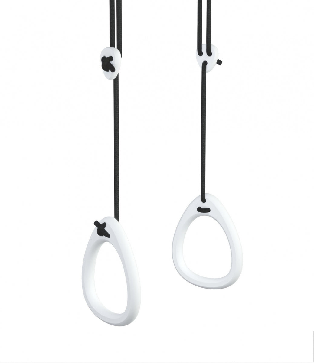 Lillagunga Rings - White Birch - Black Rope