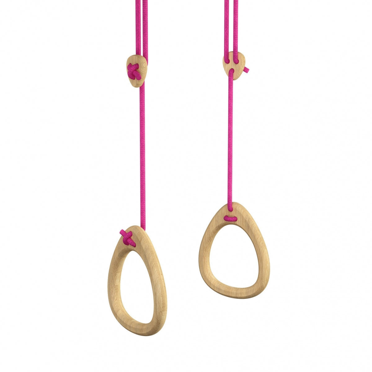 Lillagunga Rings - Oak - Fuchsia Rope