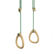 Lillagunga Rings - Oak - Green Rope