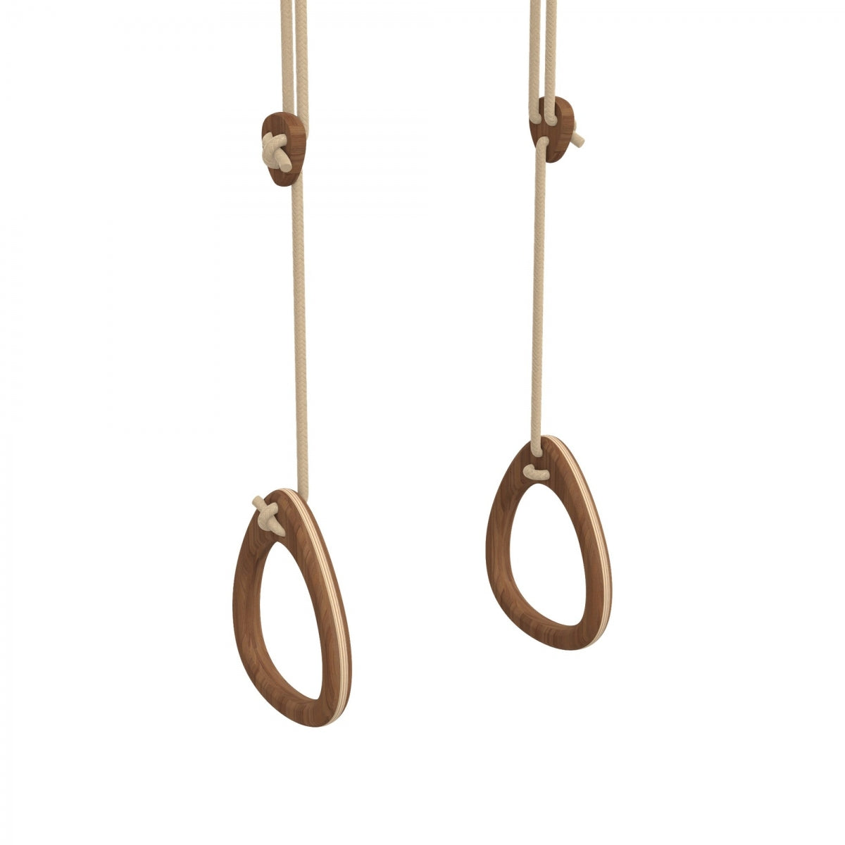 Lillagunga Rings - Walnut - Beige Rope