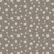 Behang Little Flower Garden-bruin/roze