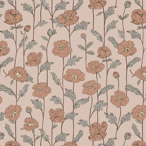 Behang Poppy Amour-roze