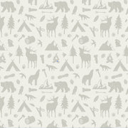 Behang Wild Forest Blauw