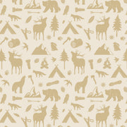 Behang Wild Forest Oker