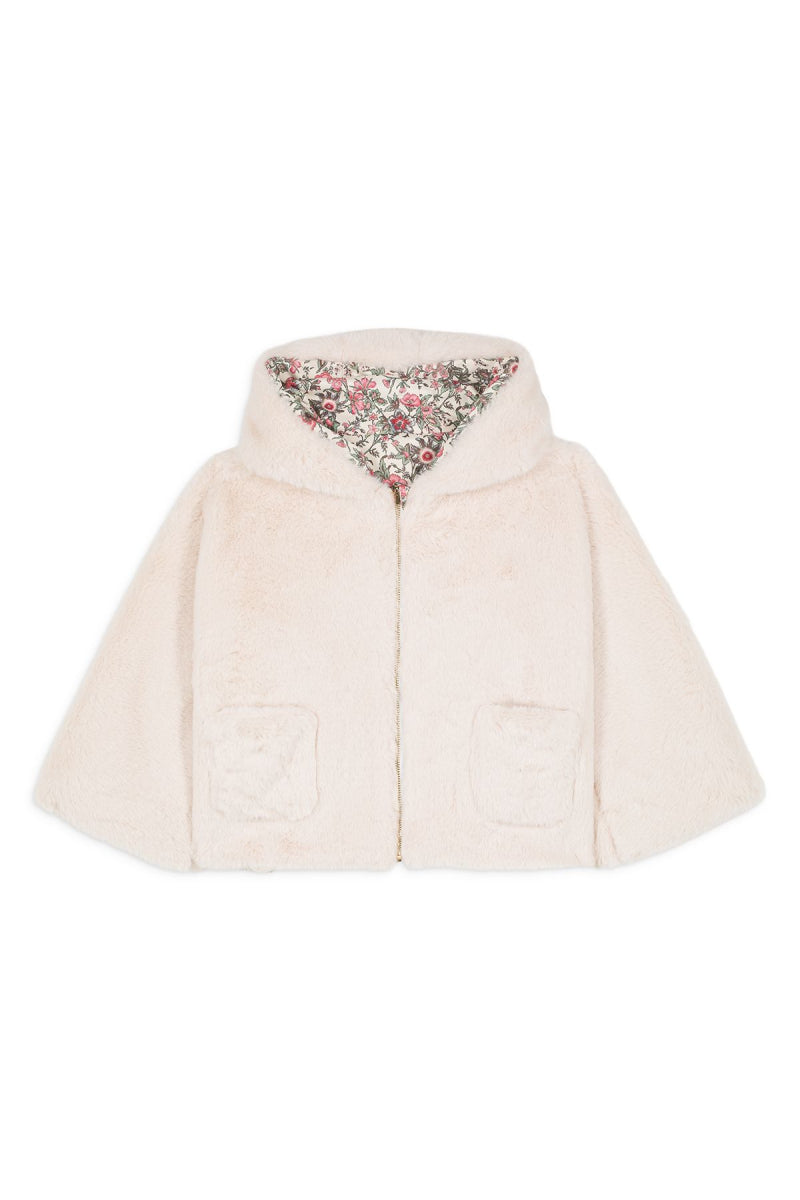 Reversible Coat Felvet Ivoery Ench Fields