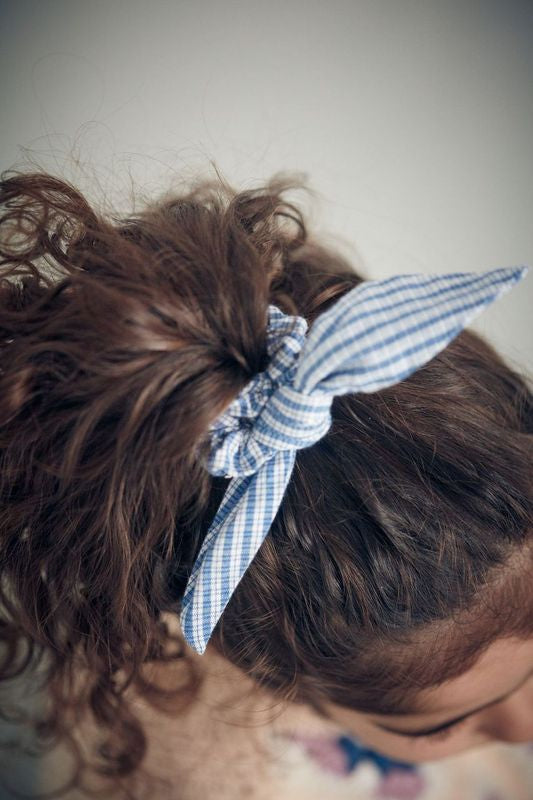 Scrunchie Cloe Blue Sonnet Vichy