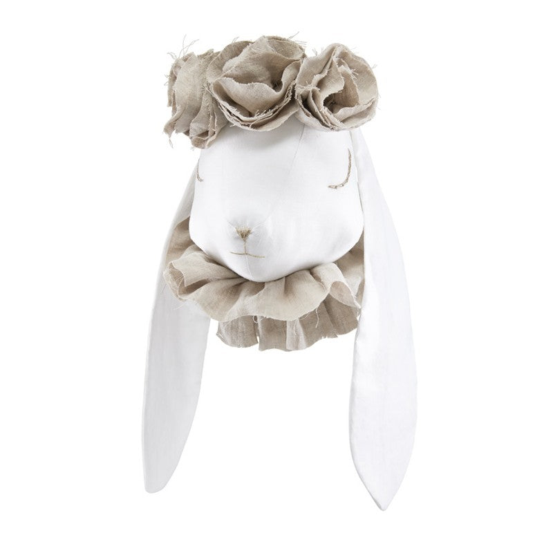 Konijn Beige Met Bloemen
