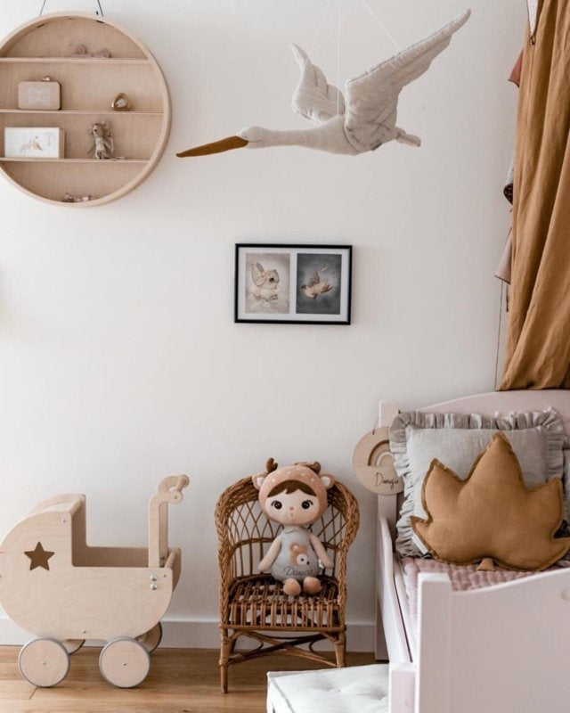 Linnen Ooievaar Beige