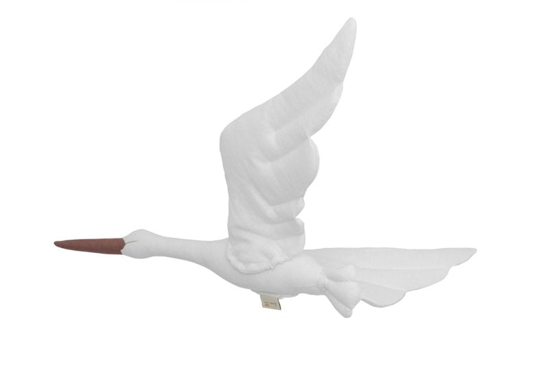 Linnen Ooievaar White
