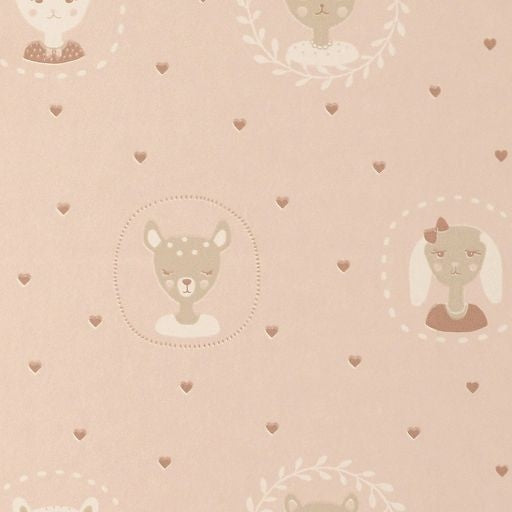 Hearts Dusty Warm Pink