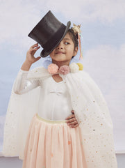 Pom Pom Collar Cape
