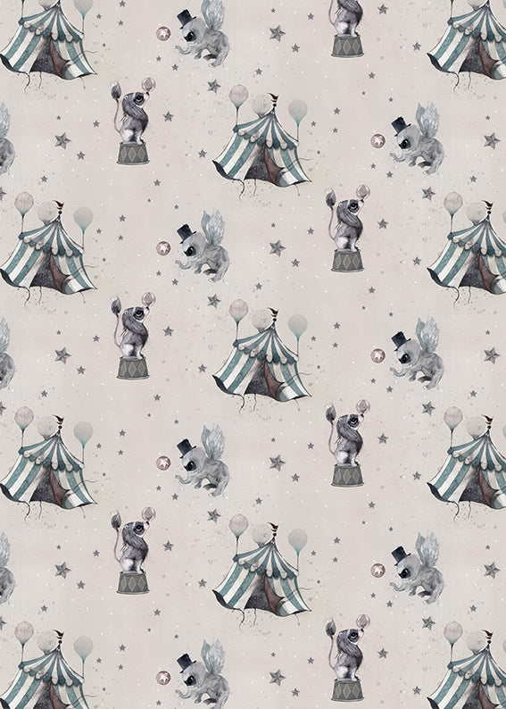 Circus Mighetto Powder Pink Wallpaper