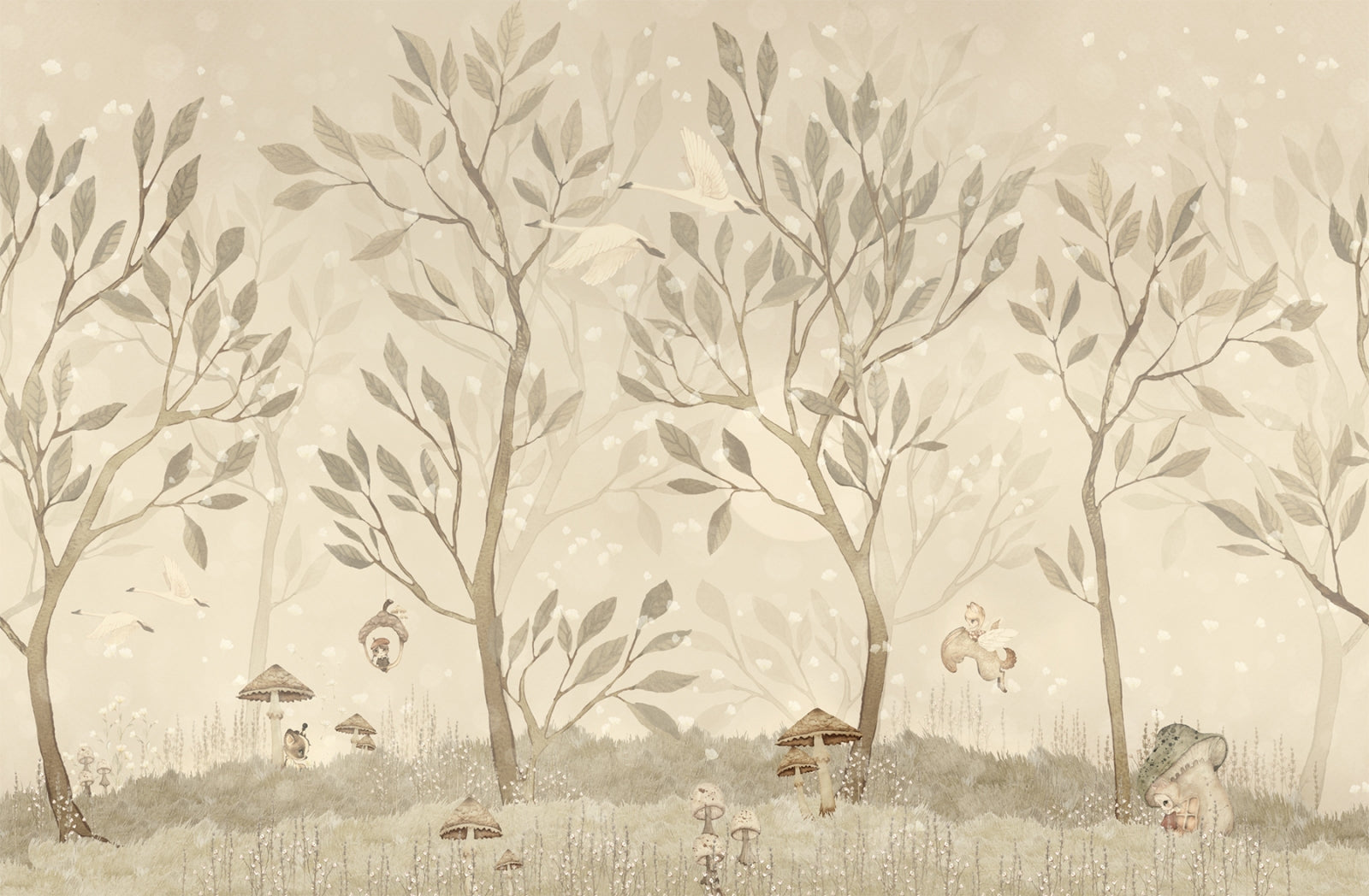 Wallpaper Acorn Forest Day