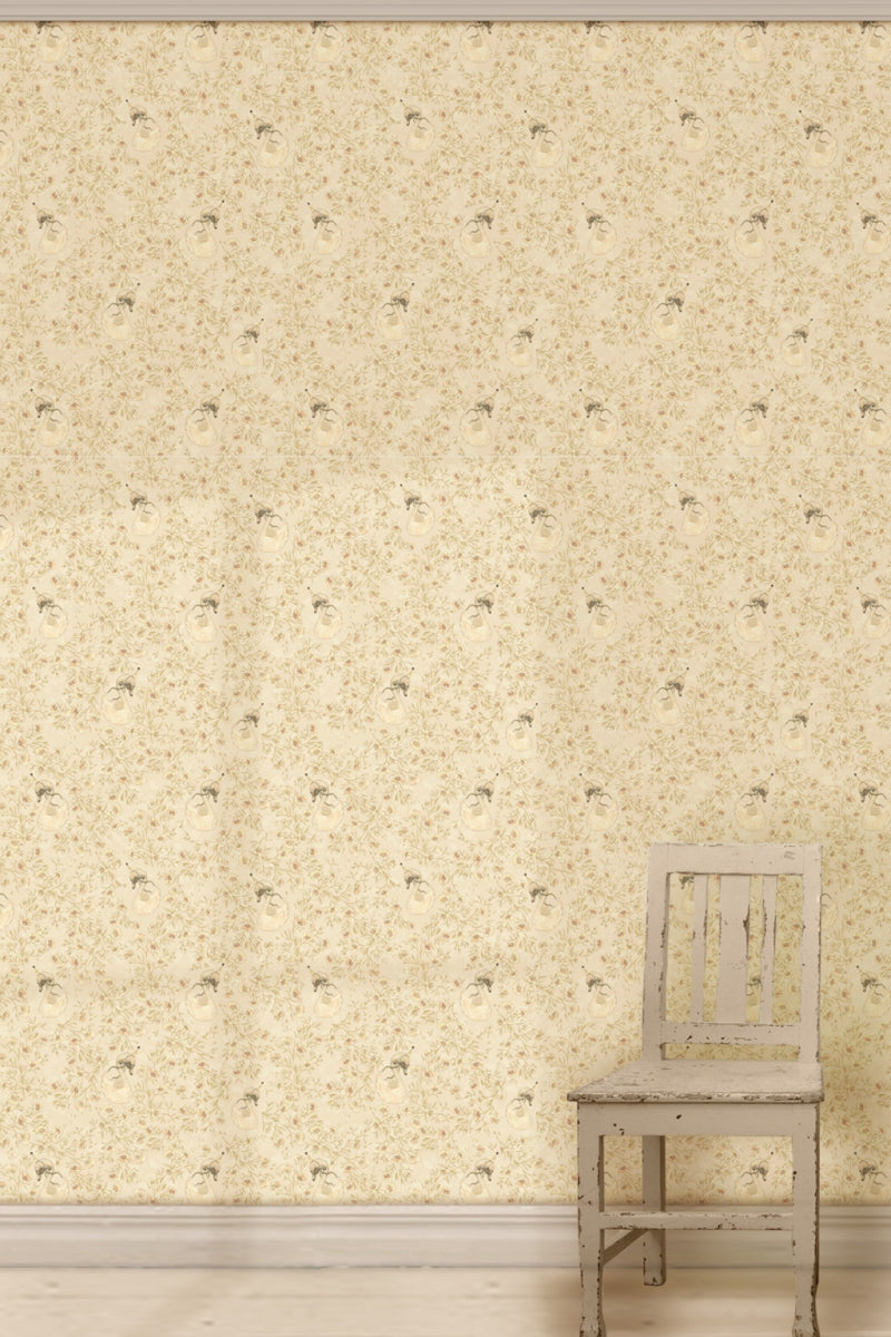 Wallpaper Dear Swan Pale Yellow