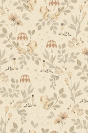 Wallpaper Flower Forest Off White