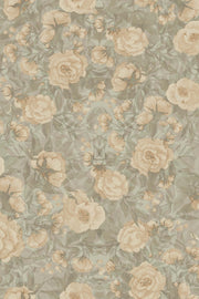 Wallpaper Poppies For Marlene Tender Green