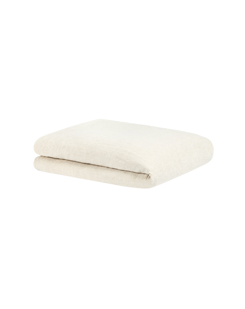 Duvet Cover Washed French Linen Greige