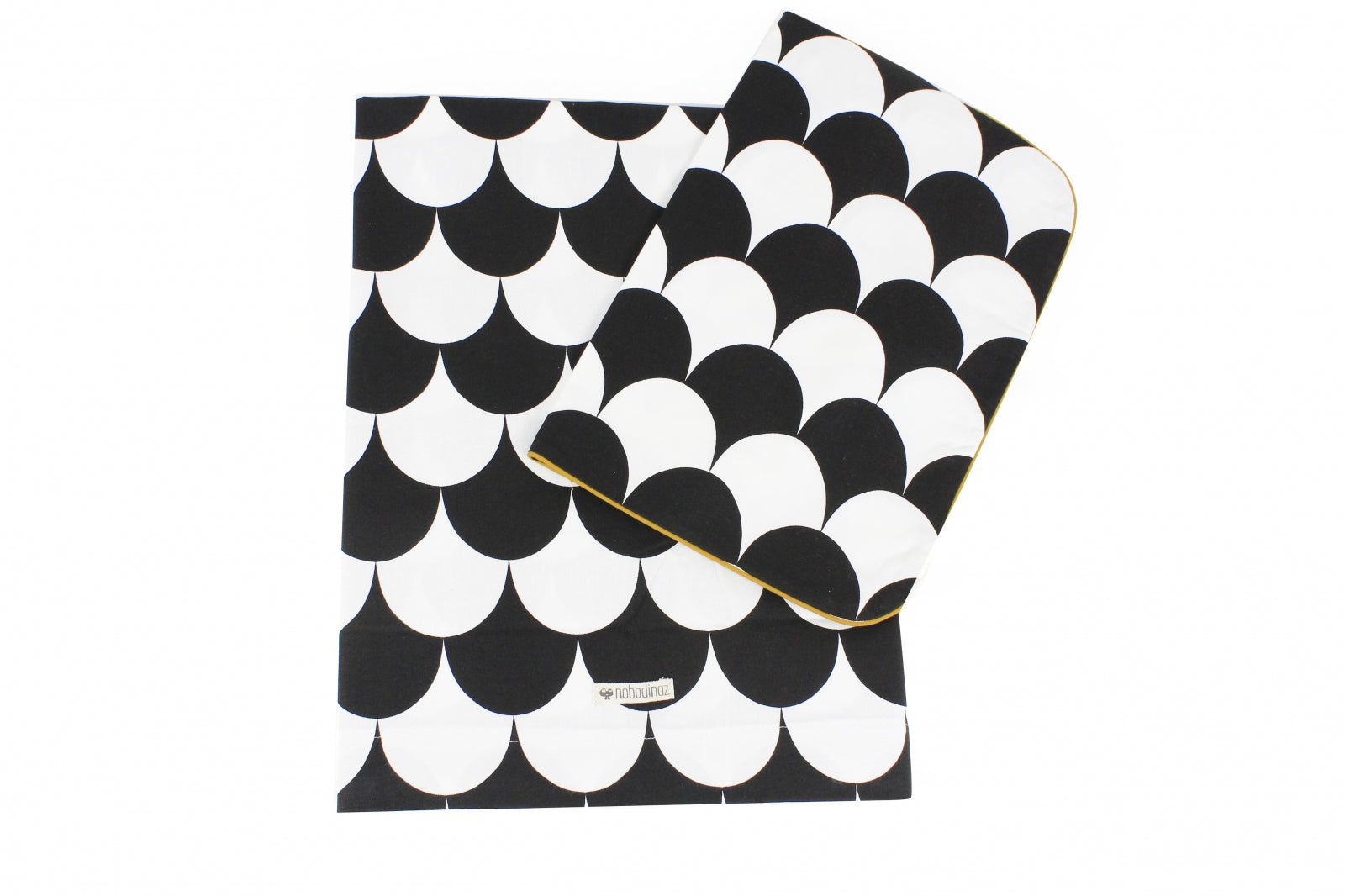 Dekbedovertrekset Black Scales