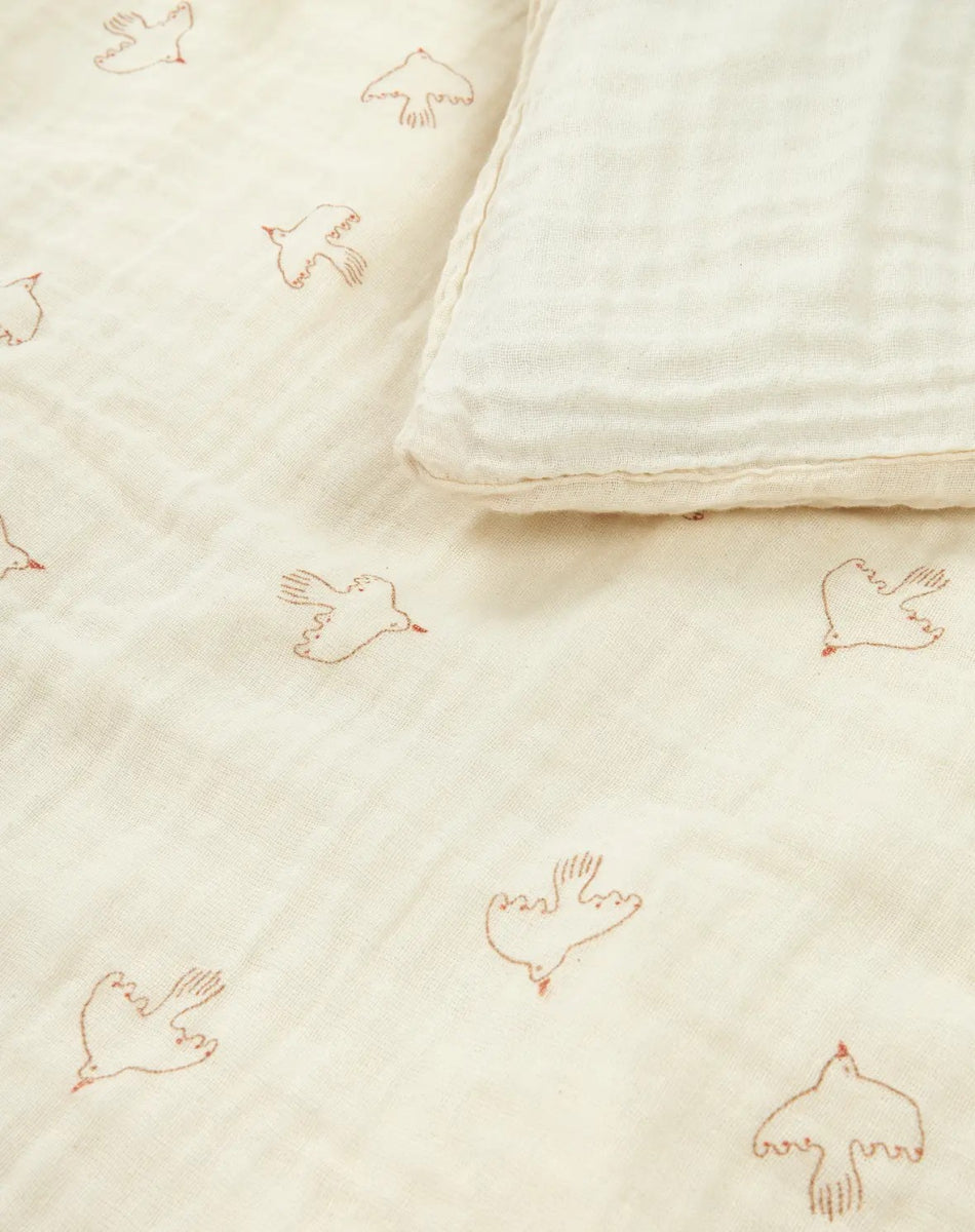Dekbedovertrekset Brown Hoshi Birds