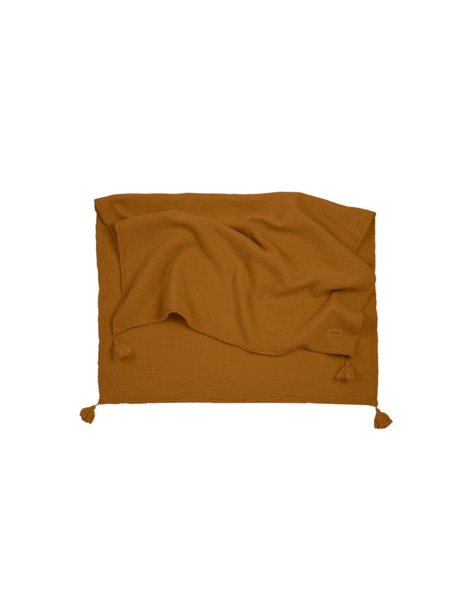 Double Muslin Blanket Golden Brown