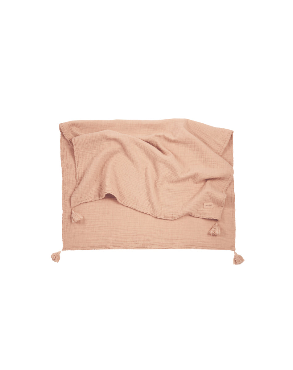 Double Muslin Blanket Powder Pink