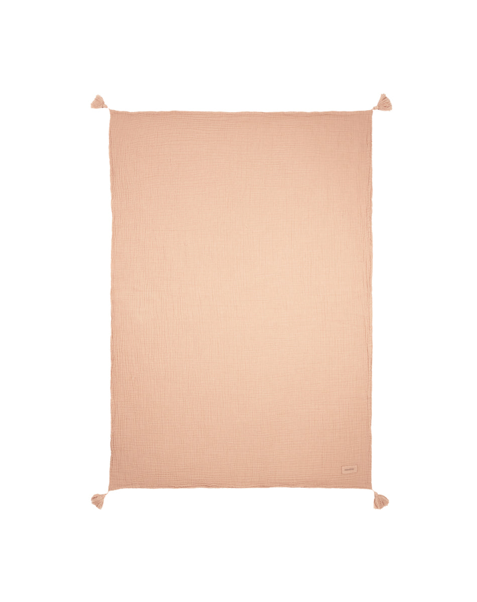 Double Muslin Blanket Powder Pink