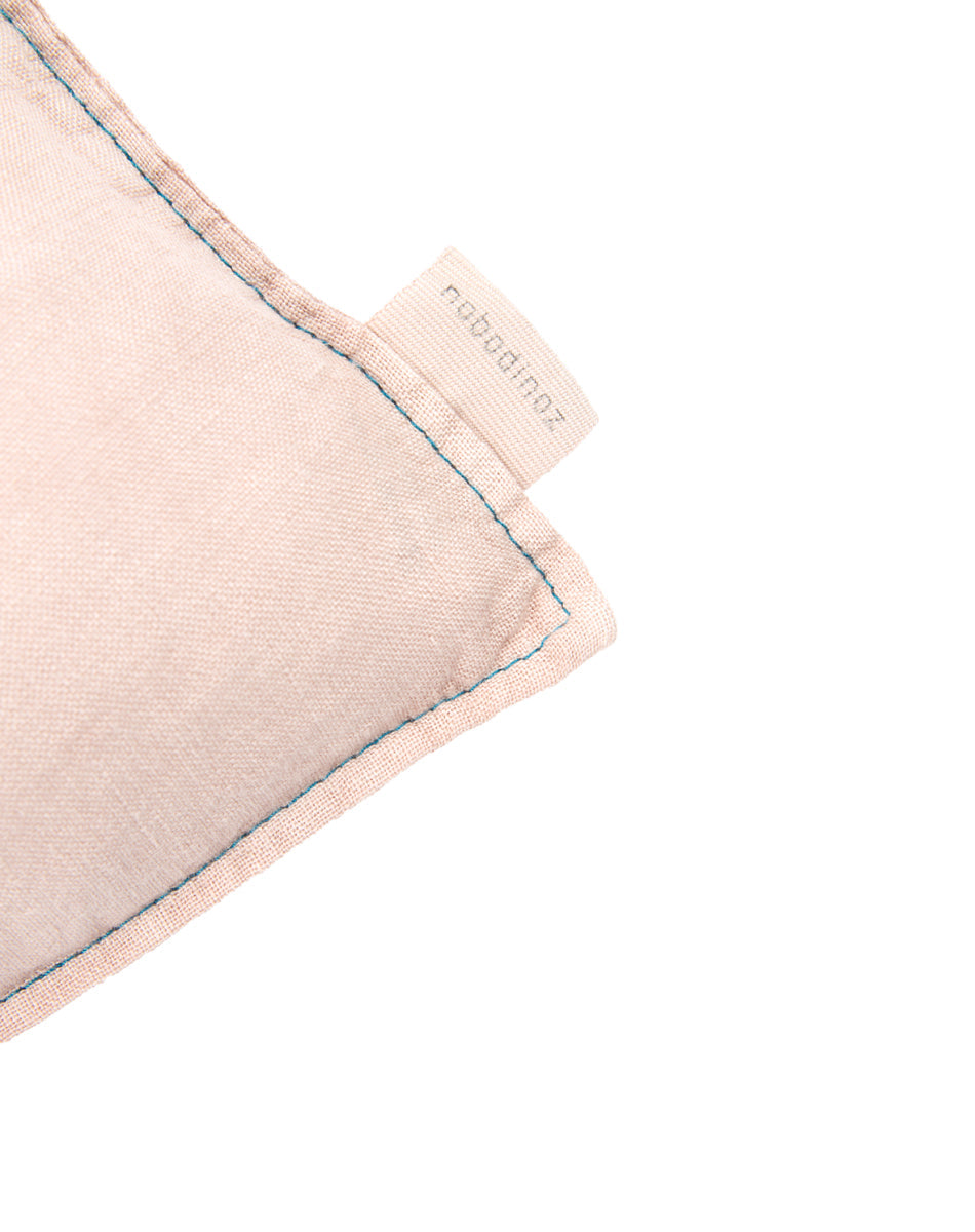 Rectang Cushion French Linen Mauve Pink