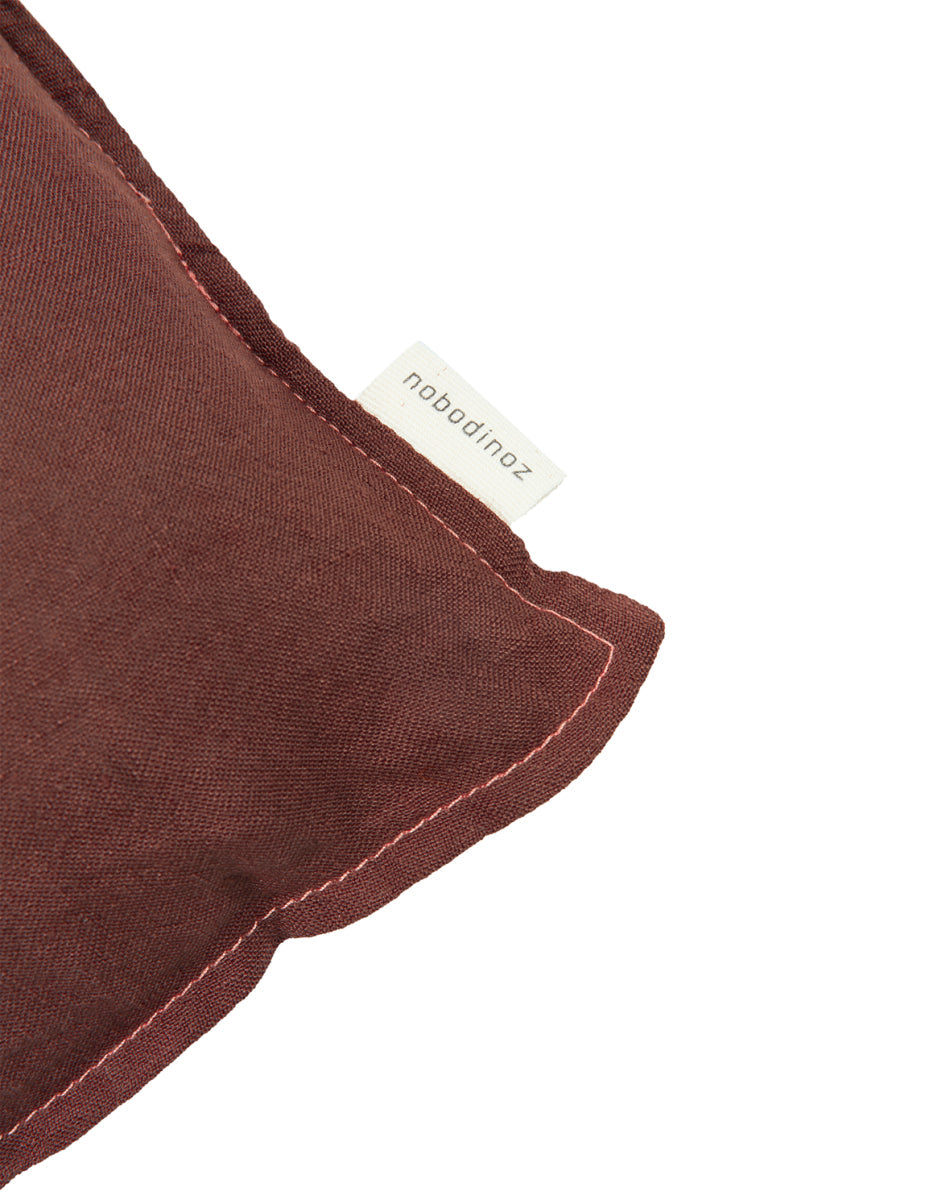 Square Cushion French Linen Prune