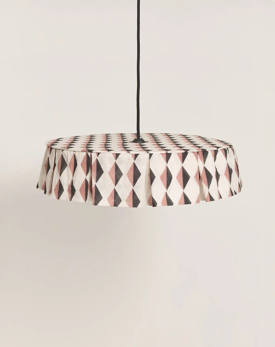 Vibes Lampshade Auburn Black Harlequin
