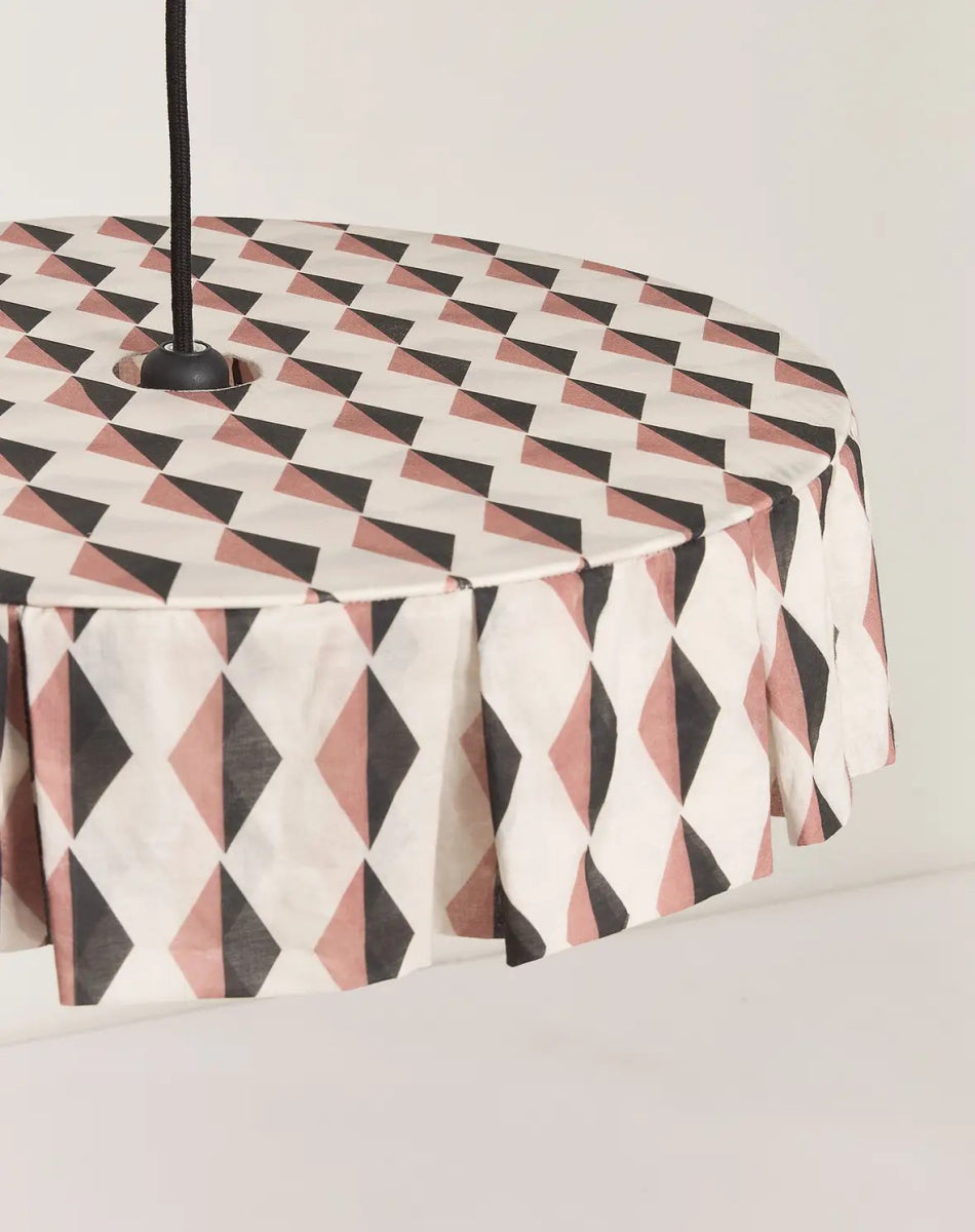Vibes Lampshade Auburn Black Harlequin