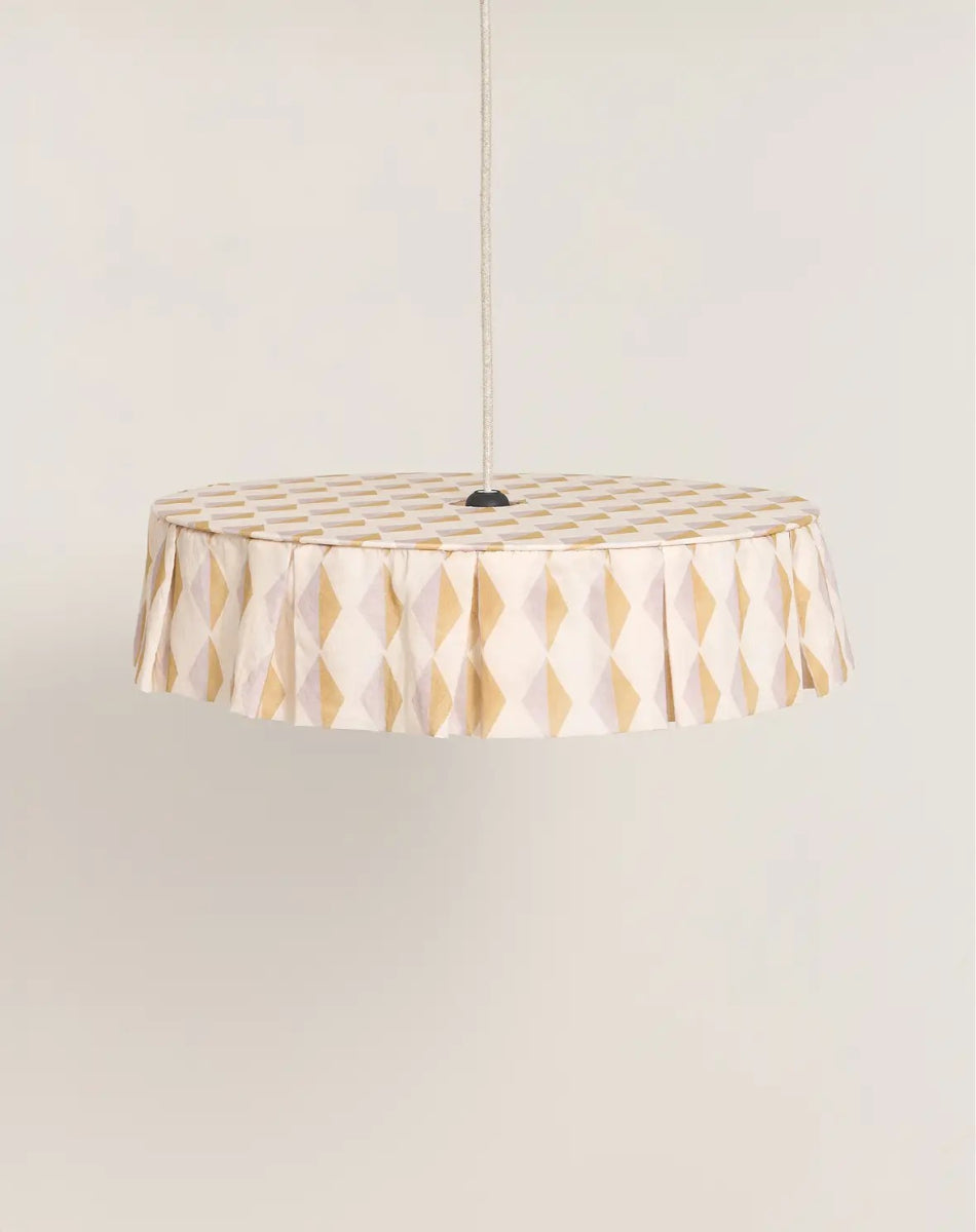 Vibes Lampshade Mustard Lilac Harlequin