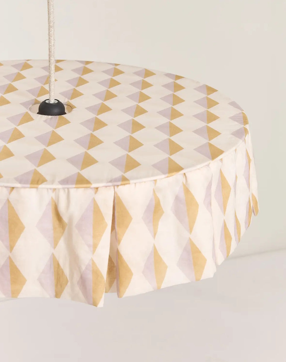 Vibes Lampshade Mustard Lilac Harlequin