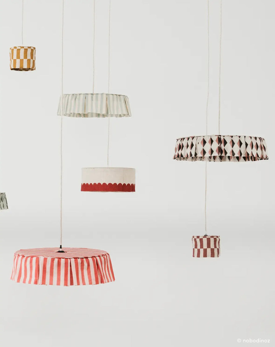 Vibes Lampshade Turquoise Stripes