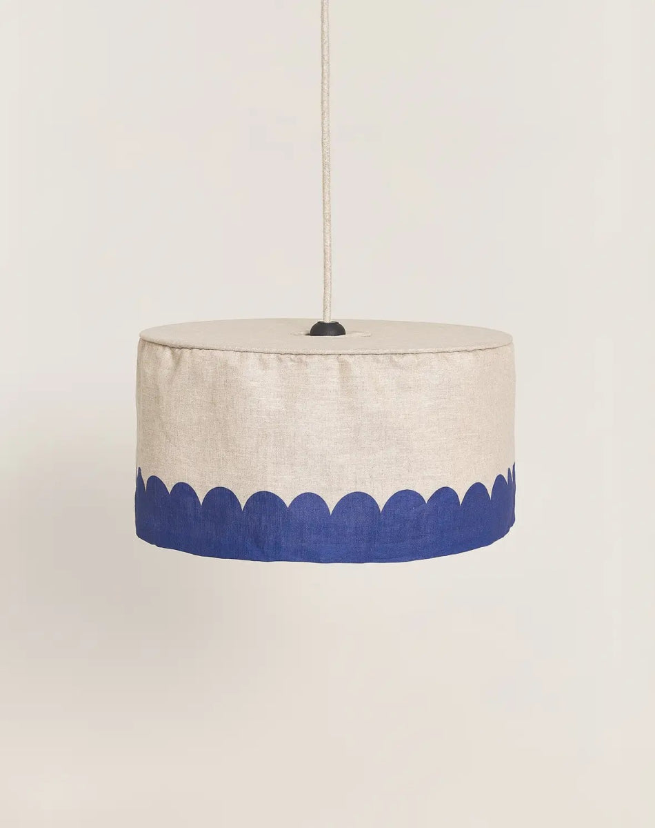 Vibes Linnen Lampshade Blue