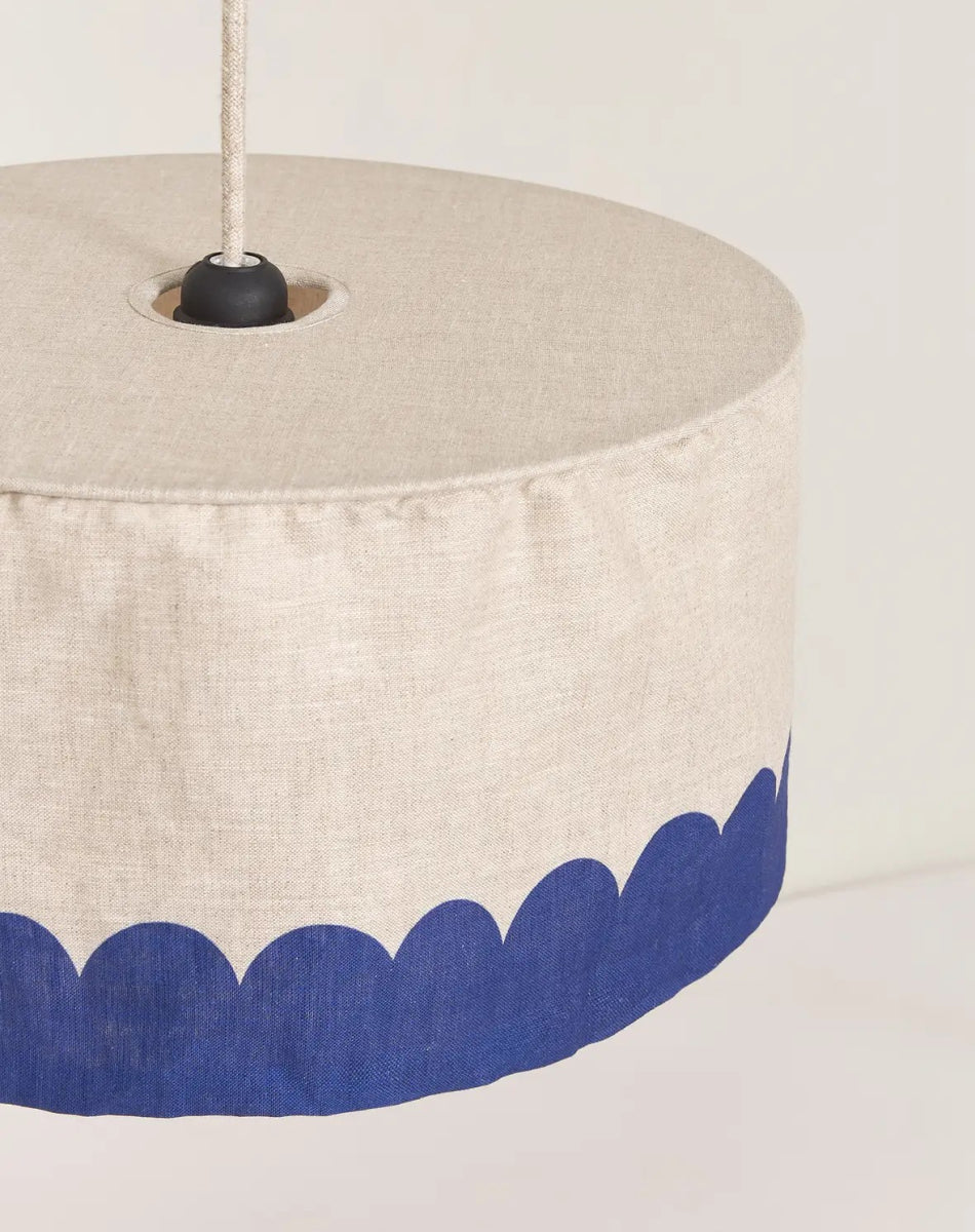 Vibes Linnen Lampshade Blue
