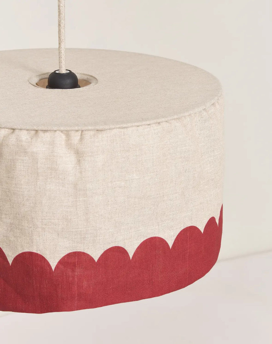 Vibes Linnen Lampshade Carmine