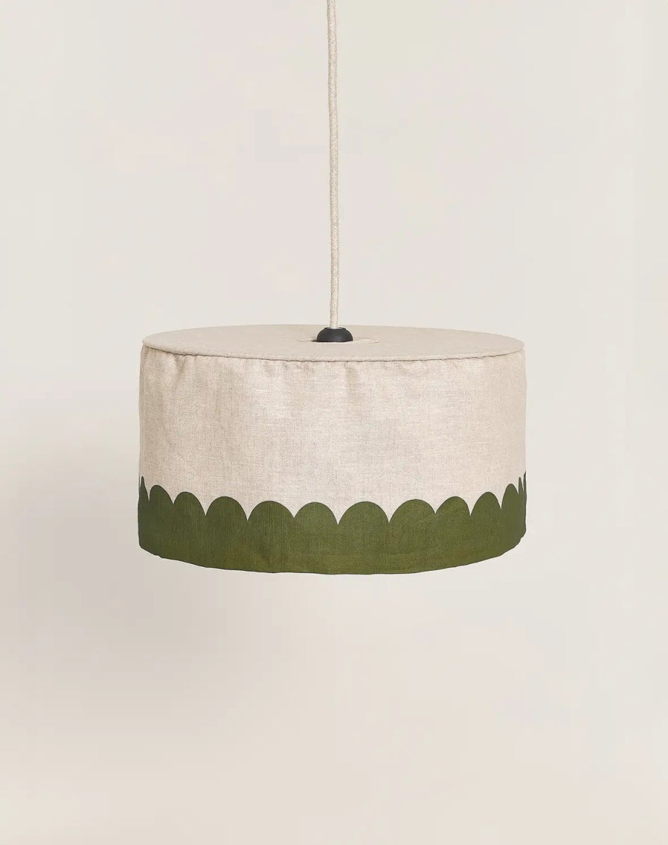 Vibes Linnen Lampshade Green
