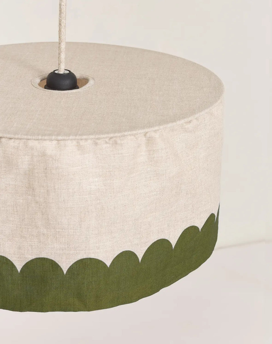 Vibes Linnen Lampshade Green