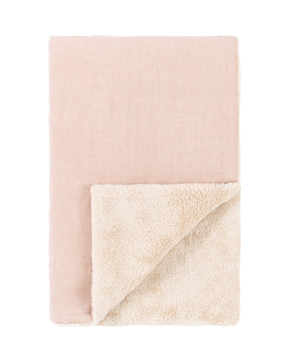 Winter Blanket French Linen Mauve Pink