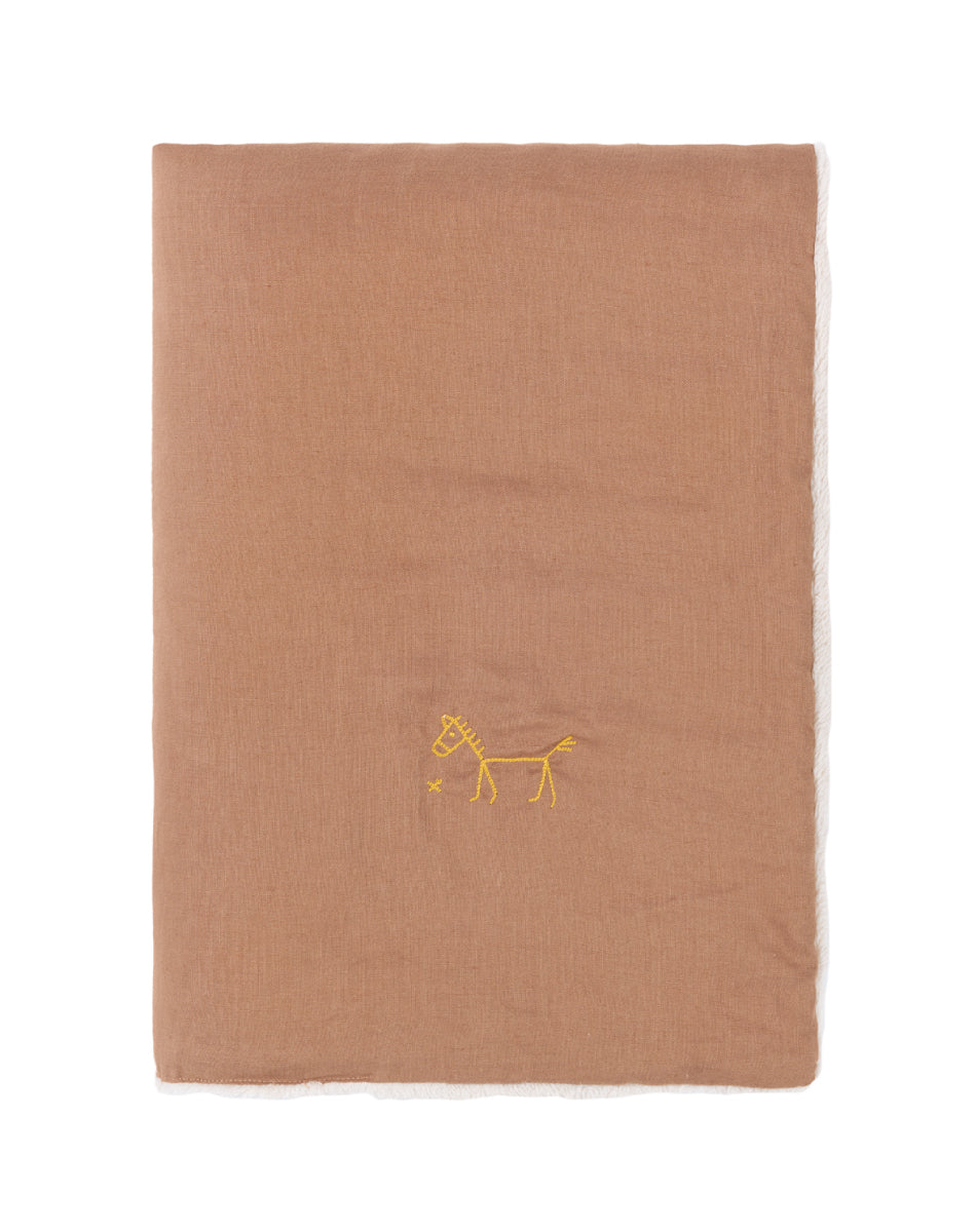 Winter Blanket French Linen Noisette