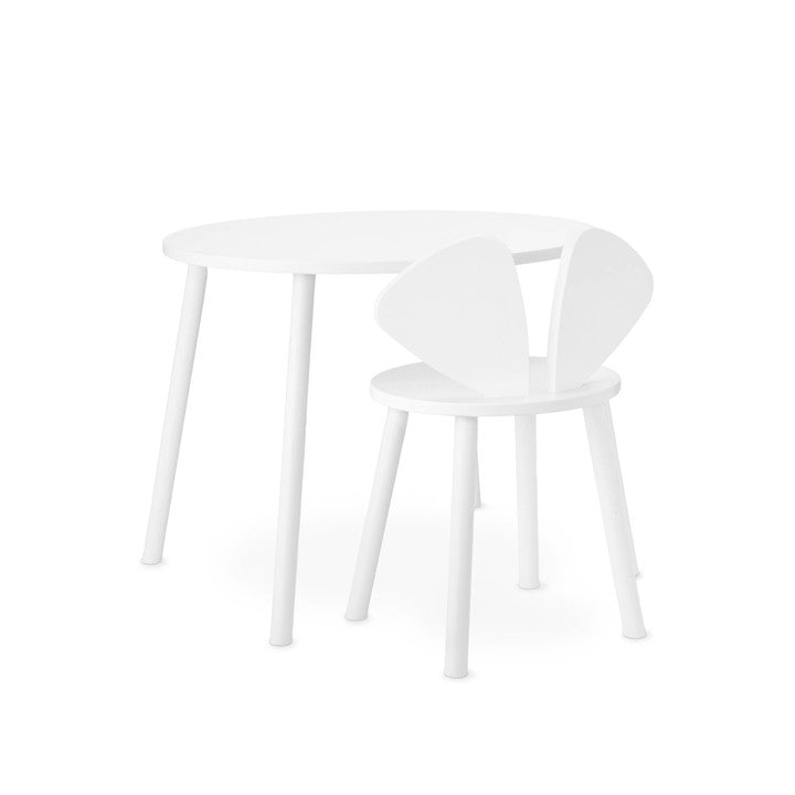 Mouse School Set White 6-10y