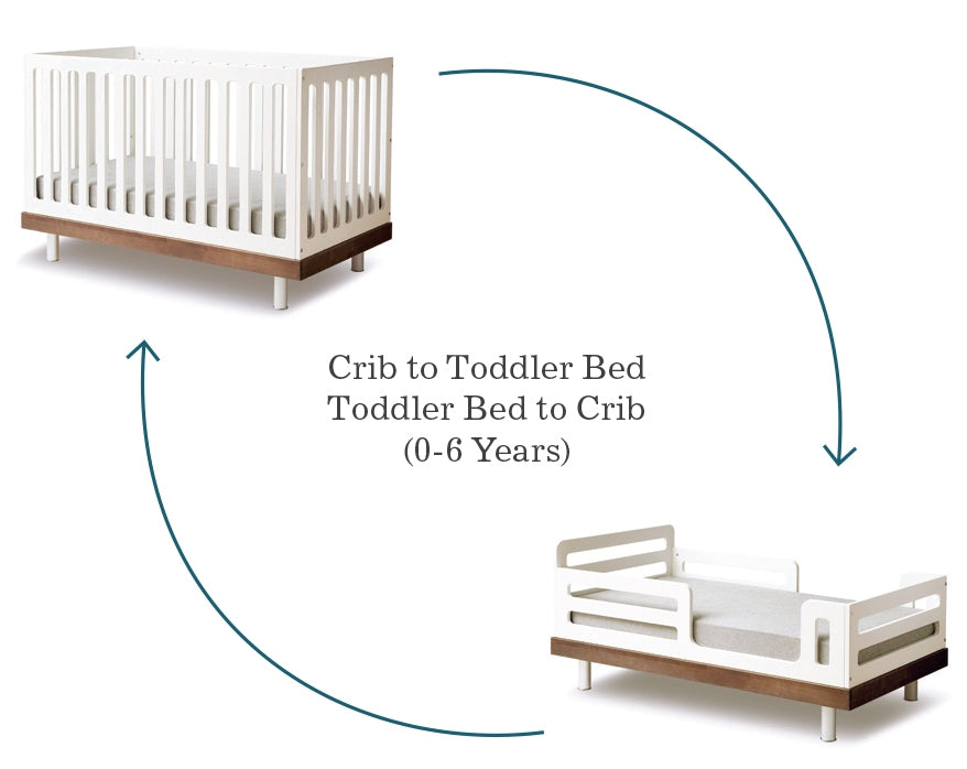 Classic Crib Wit-walnoot