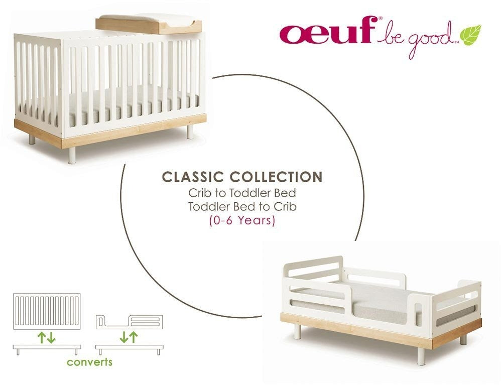Classic Toddler Bed Conversion White
